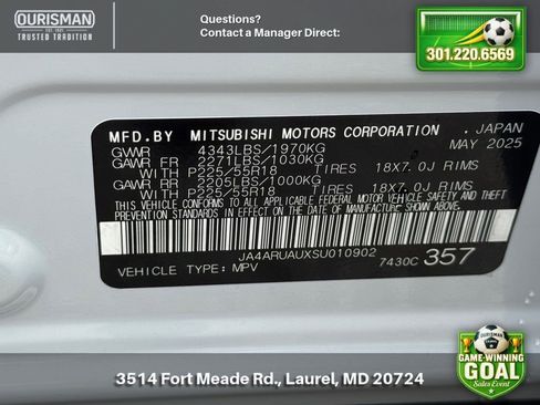 New 2025 Mitsubishi Outlander Sport AWD image 24