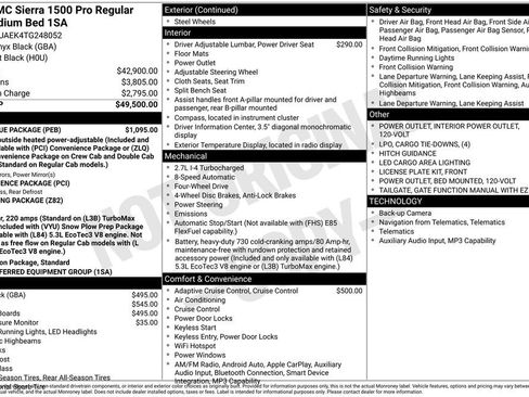 New 2026 GMC Sierra 1500 Pro w/ Pro Value Package AWD/4WD image 6