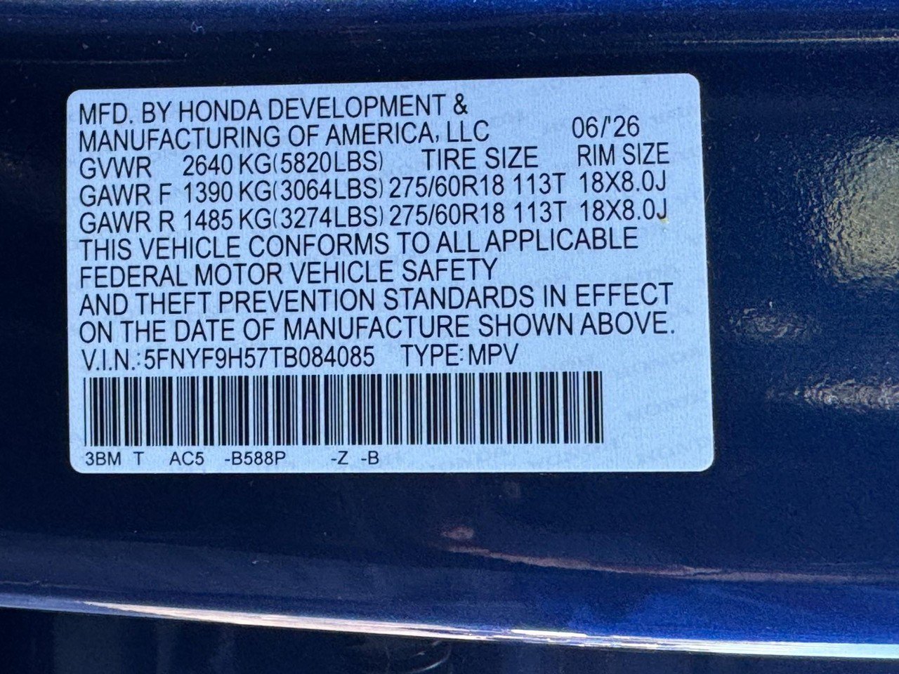 Certified 2026 Honda Passport TrailSport image 26