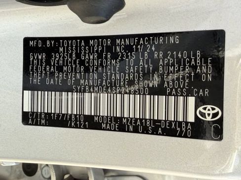 Used 2025 Toyota Corolla LE FWD image 26