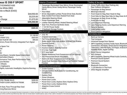 Used 2021 Lexus IS 350 F Sport w/ Accessory Package