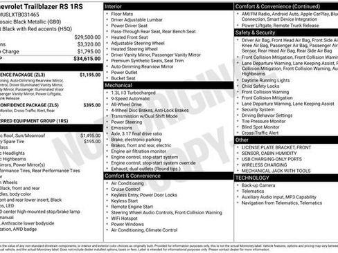Used 2026 Chevrolet TrailBlazer RS w/ Convenience Package AWD/4WD image 33