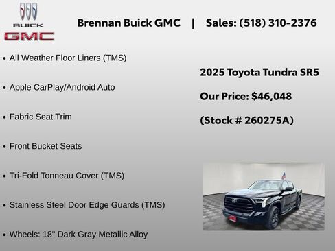 Used 2025 Toyota Tundra SR5 w/ SX Package AWD/4WD image 12