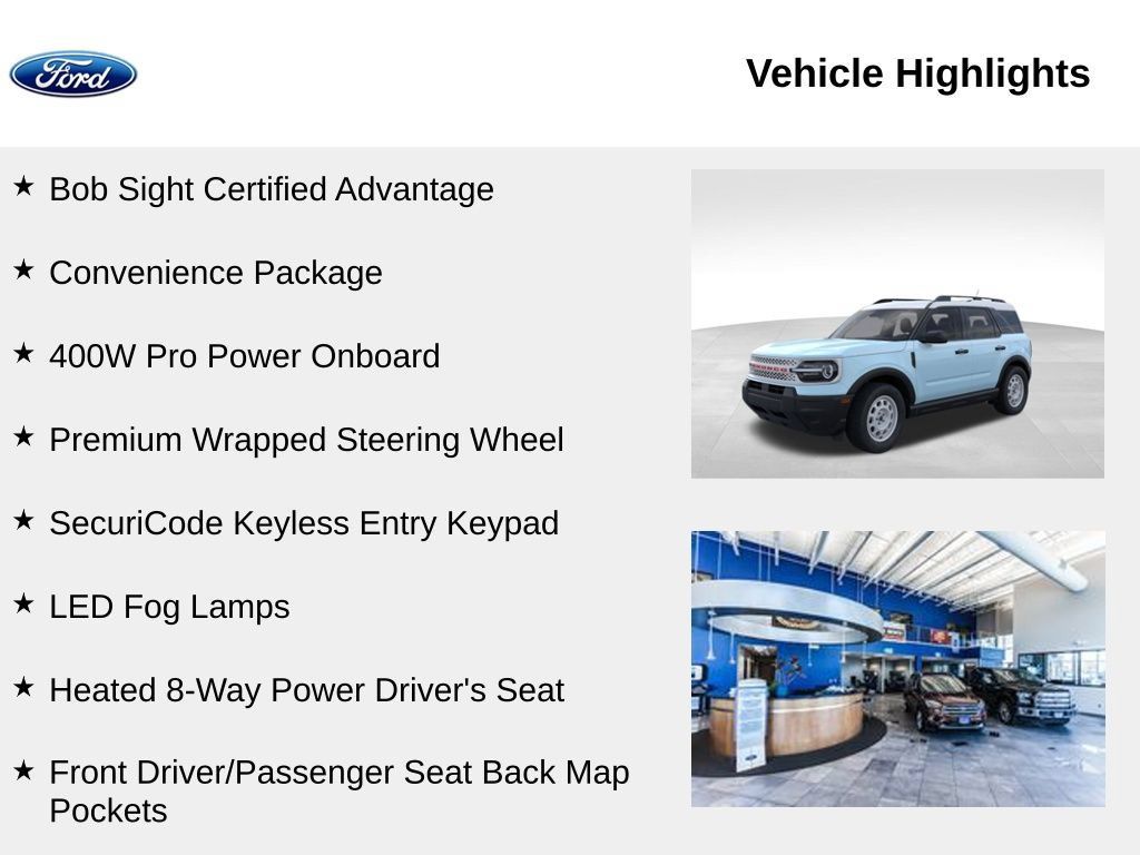New 2026 Ford Bronco Sport Heritage w/ Convenience Package AWD/4WD image 2