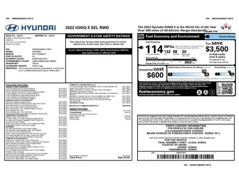 Used 2022 Hyundai Ioniq 5 SEL w/ Cargo Package image 2