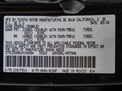 Used 2018 Toyota Tacoma SR w/ SR Convenience Package AWD/4WD image 62