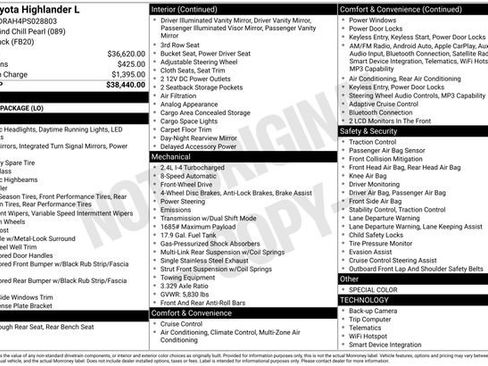 Used 2023 Toyota Highlander L image 23
