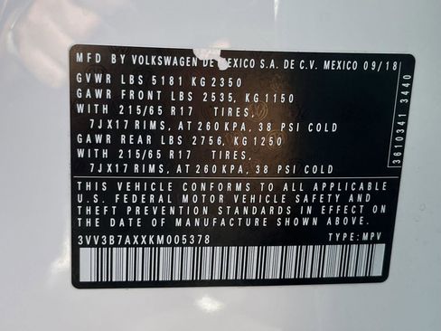 Used 2019 Volkswagen Tiguan SE w/ Panoramic Sunroof Package image 31