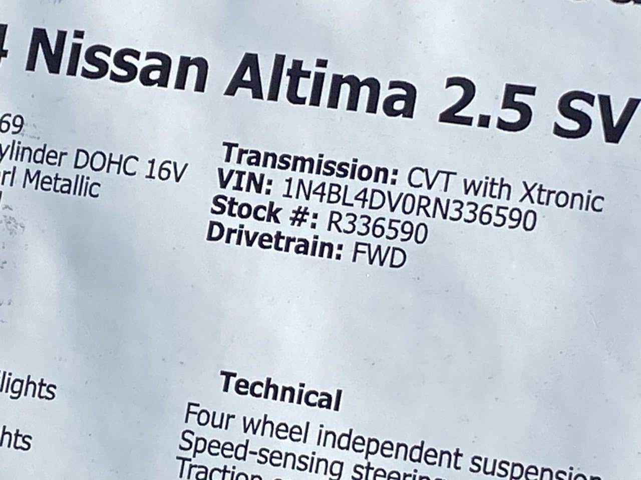 Certified 2024 Nissan Altima 2.5 SV FWD image 36