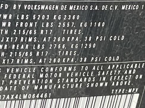 Used 2020 Volkswagen Tiguan SE FWD image 33