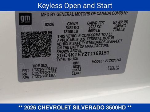 New 2026 Chevrolet Silverado 3500 LT AWD/4WD image 36