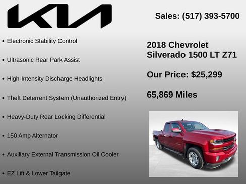 Used 2018 Chevrolet Silverado 1500 LT w/ All Star Edition AWD/4WD image 15