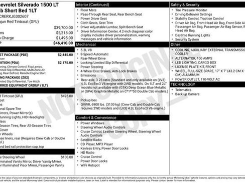 Used 2018 Chevrolet Silverado 1500 LT w/ LT Eassist Package image 35