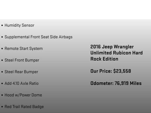Used 2016 Jeep Wrangler Unlimited Rubicon AWD/4WD image 36