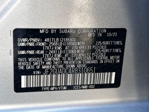 Certified 2024 Subaru Crosstrek 2.0i Premium AWD/4WD image 20