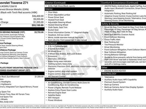 Used 2024 Chevrolet Traverse Z71 w/ Enhanced Driving Package image 3