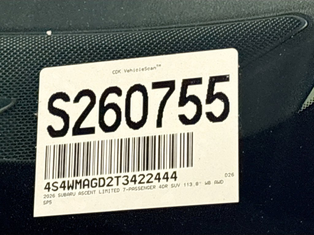 New 2026 Subaru Ascent Limited AWD/4WD image 26