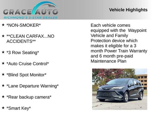 Used 2021 Toyota Sienna XLE w/ XLE Plus Package image 2