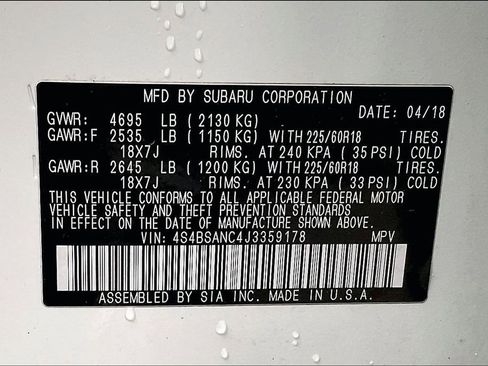 Used 2018 Subaru Outback 2.5i Limited AWD/4WD image 37