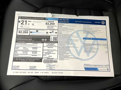 New 2026 Volkswagen Atlas SEL image 36