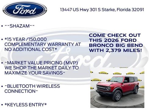 New 2026 Ford Bronco Big Bend AWD/4WD image 5