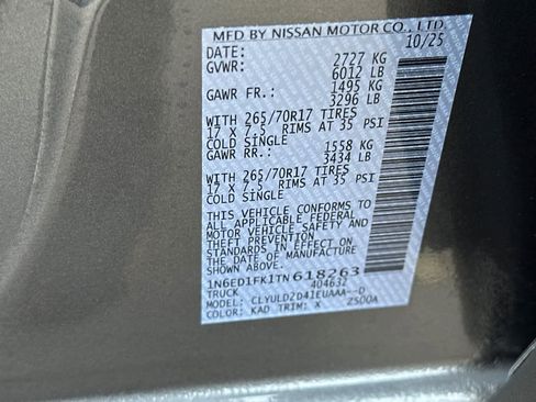 New 2026 Nissan Frontier PRO-4X w/ Tow Package image 25