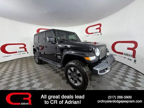 Certified 2022 Jeep Wrangler Unlimited Sahara w/ Cold Weather Group AWD/4WD image 1