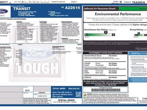 New 2026 Ford Transit 350 148 Medium Roof w/ Load Area Protection Package RWD image 27