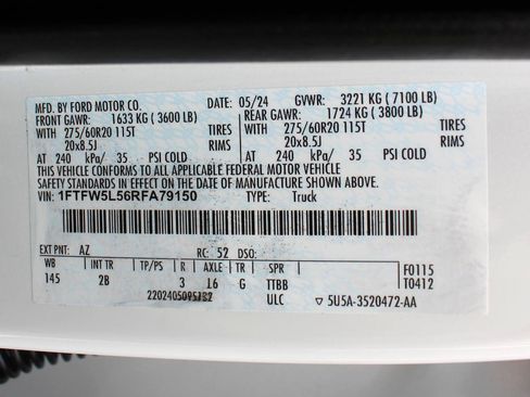 Used 2024 Ford F150 Lariat w/ Bed Utility Package AWD/4WD image 58