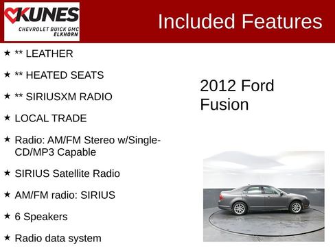 Used 2012 Ford Fusion SEL image 2