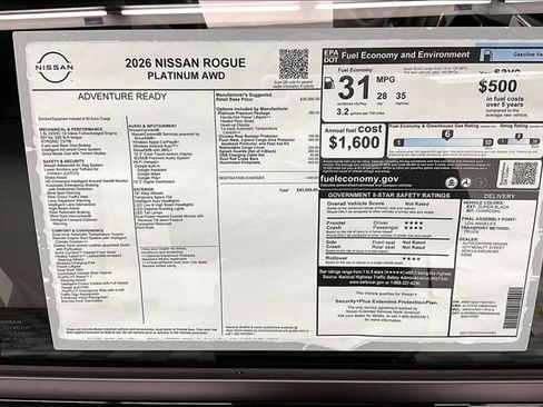 New 2026 Nissan Rogue Platinum w/ Platinum Premium Package image 38
