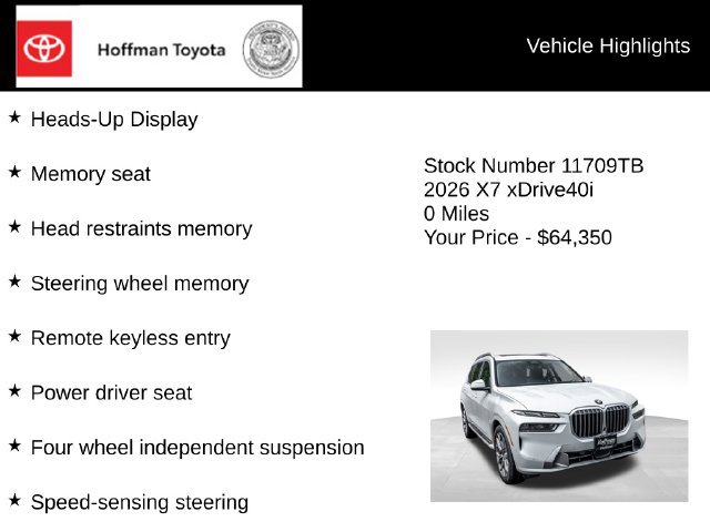 Used 2026 BMW X7 xDrive40i AWD/4WD image 25
