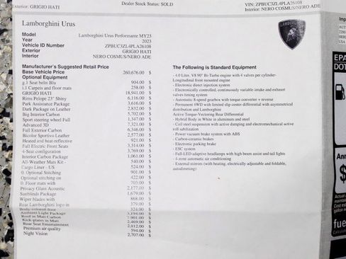 Used 2023 Lamborghini Urus Performante image 2