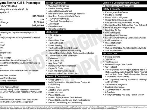Used 2026 Toyota Sienna XLE FWD image 2