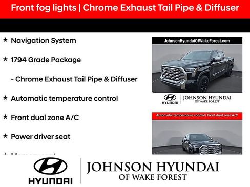 Used 2024 Toyota Tundra 1794 Edition AWD/4WD image 8