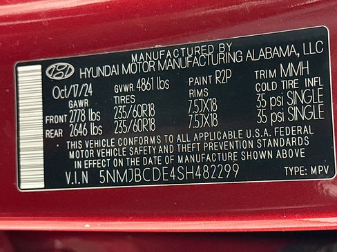 Used 2025 Hyundai Tucson SEL AWD/4WD image 12
