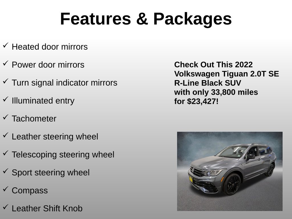 Used 2022 Volkswagen Tiguan SE R-Line AWD/4WD image 20