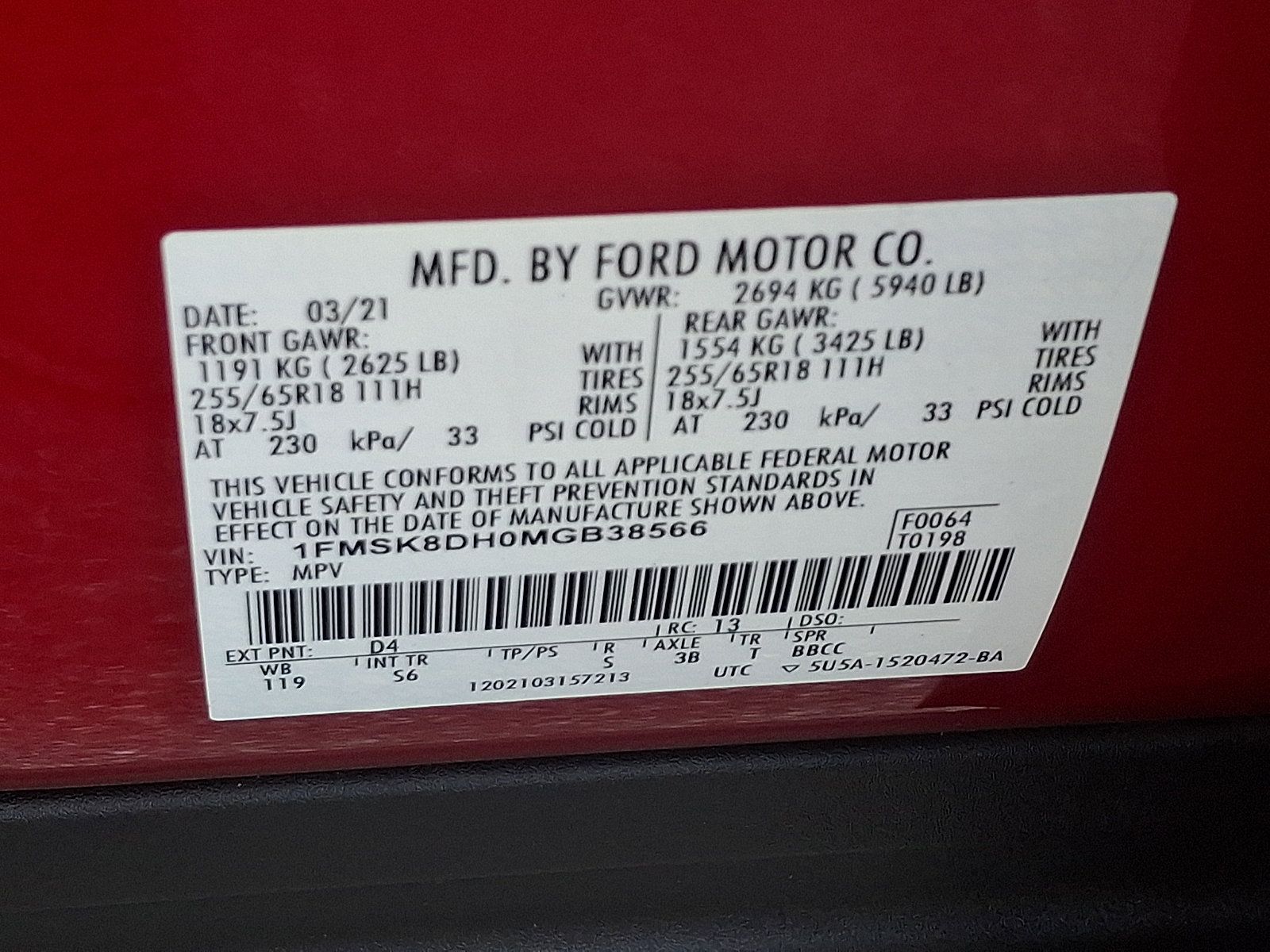 Used 2021 Ford Explorer XLT w/ Equipment Group 202A AWD/4WD image 28