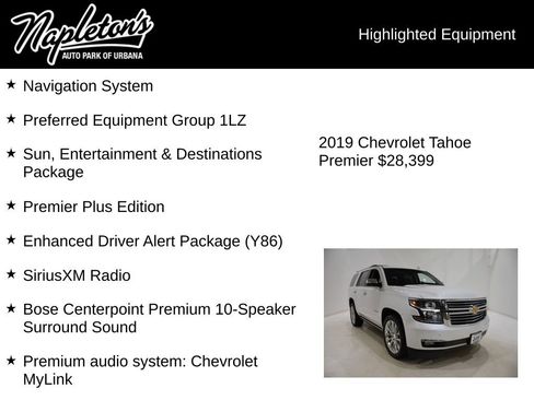 Used 2019 Chevrolet Tahoe Premier w/ Premier Plus Edition AWD/4WD image 15