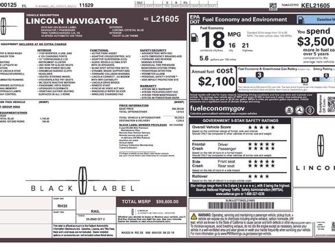 Used 2019 Lincoln Navigator Black Label AWD/4WD image 7
