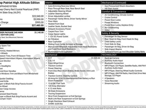 Used 2017 Jeep Patriot High Altitude FWD image 3