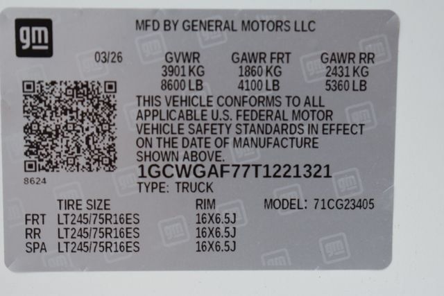 New 2026 Chevrolet Express 2500 w/ Driver Convenience Package RWD image 32
