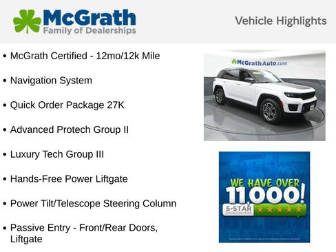 Used 2022 Jeep Grand Cherokee Trailhawk w/ Advanced Protech Group II image 5