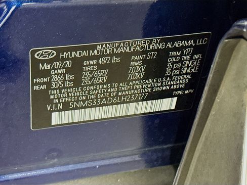 Used 2020 Hyundai Santa Fe SEL FWD image 40
