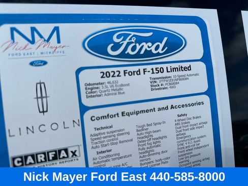 Used 2022 Ford F150 Limited image 16