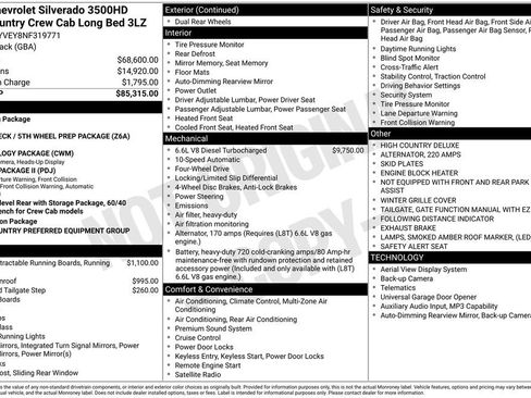 Used 2022 Chevrolet Silverado 3500 High Country AWD/4WD image 30
