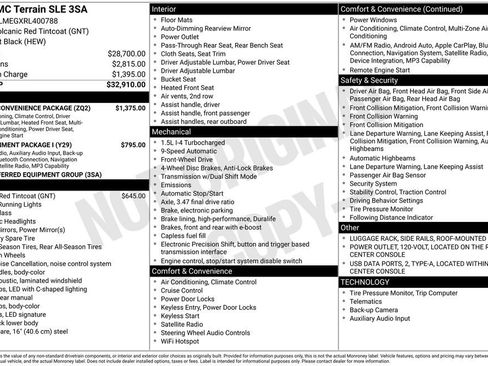 Used 2024 GMC Terrain SLE w/ Driver Convenience Package image 29