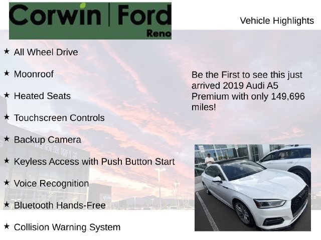 Used 2019 Audi A5 2.0T Premium AWD/4WD image 4