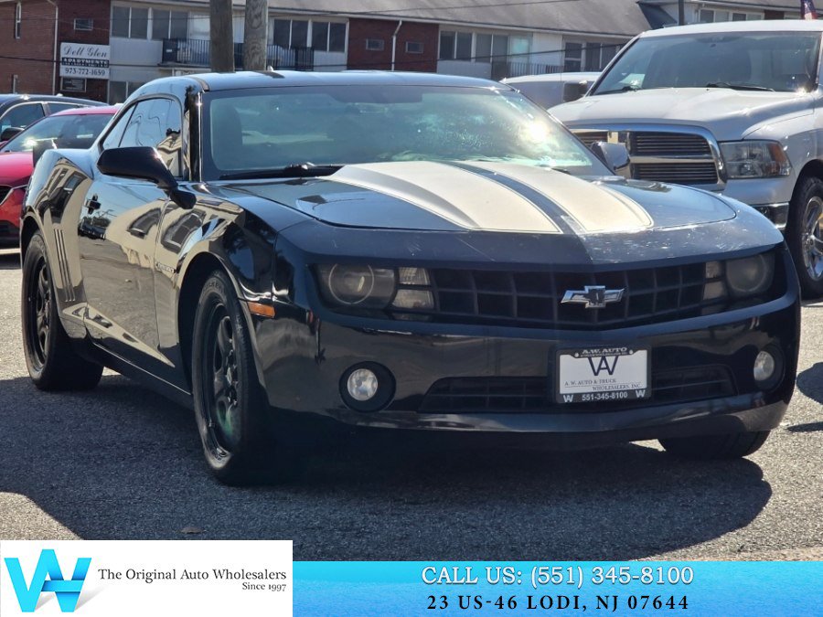 Used 2013 Chevrolet Camaro LS w/ Silver Rally Stripe Package RWD image 1