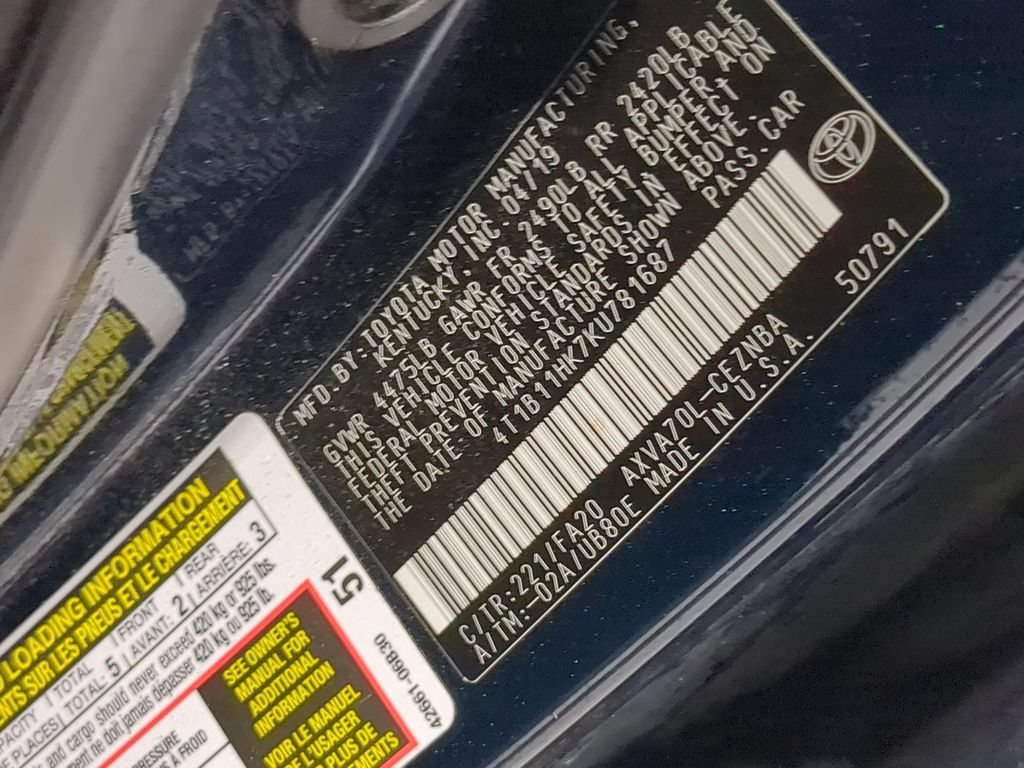 Used 2019 Toyota Camry LE FWD image 36